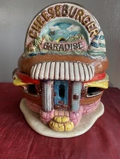 Jimmy Buffet Cheeseburger in Paradise Diner Clay Sculpture By Jerry Berta
