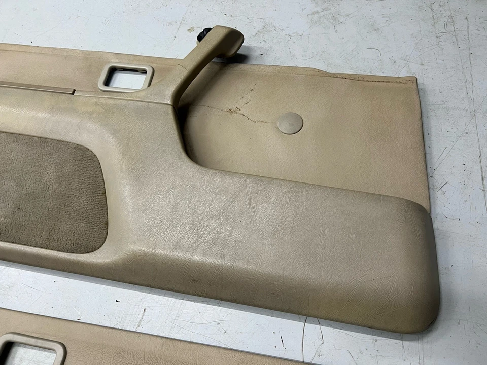 Paneles de puerta delantera BMW E24 beige 1983-1989 OEM 1921231 1921232 633csi 635csi Foto 4 de 4