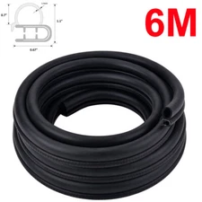 20FT 6M Auto Rubber Seal Weather Strip Door Window Lock Trunk Hood Edge Trim