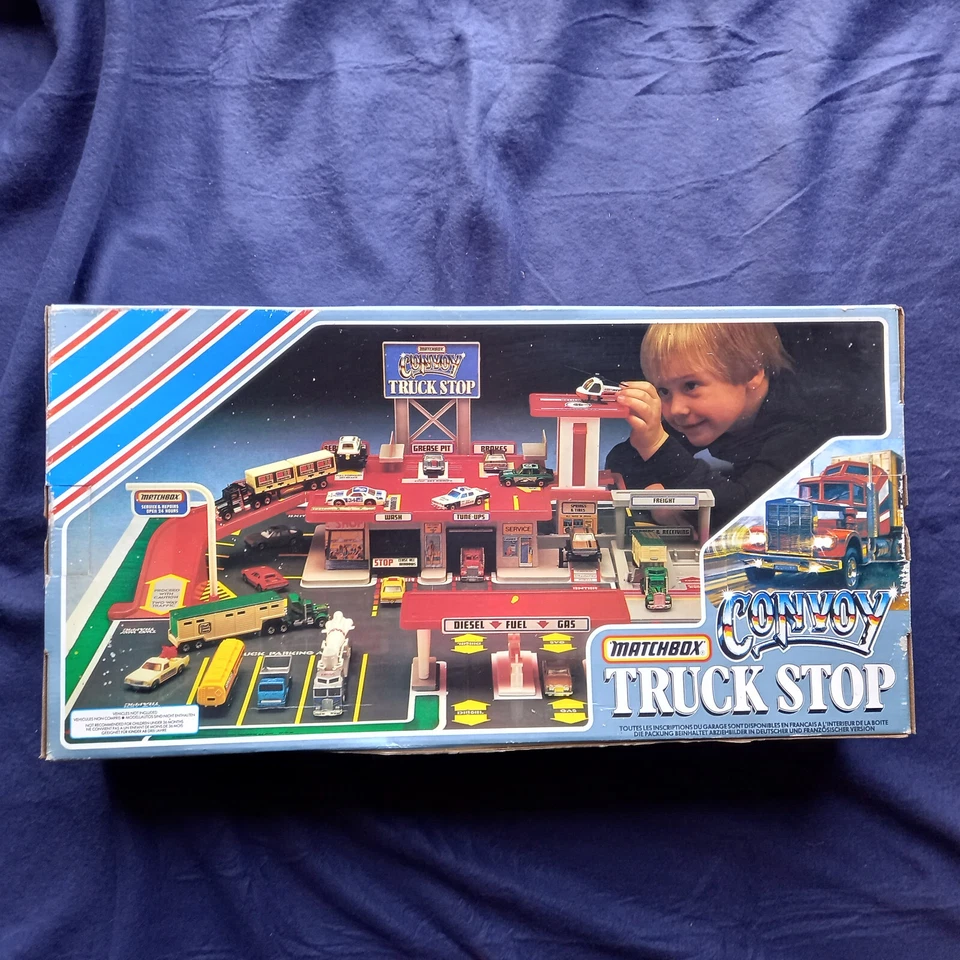Matchbox Convoy Truck Stop empty box üres doboz 1983 - Image 4 of 4