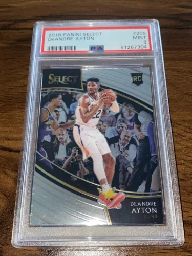 DeAndre Ayton select rookie rc #209 psa 9 Low Pop ! Courtside NBA Finals