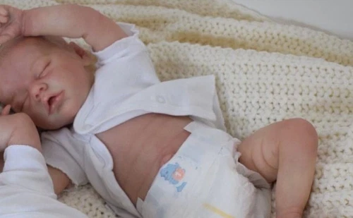 45.7cm Baby Lebensechte Silikon Körper Realistische Twins Reborn Puppe Weich Boy - Bild 6 von 9