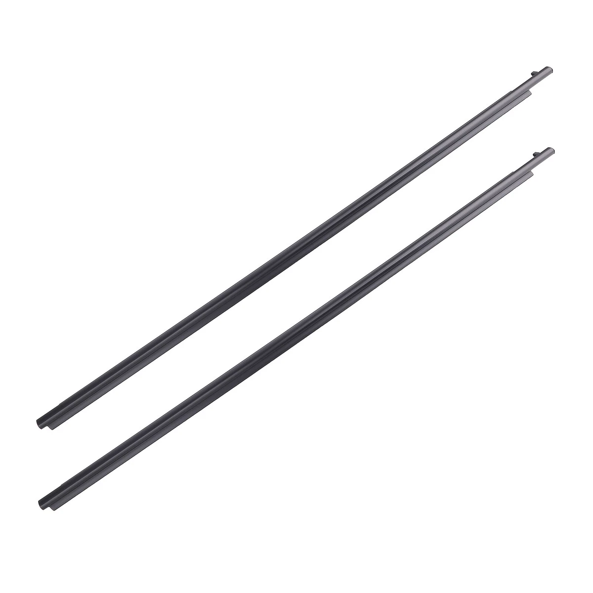 Cinta De Sellado De Goma Para Bordes De Ventanas Laterales – 4 Metros, Negro Mate, Universal