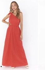 Show Me Your Mumu Take Me Out Maxi Dress Xl Lace Cutout Maxi Red New Nwt