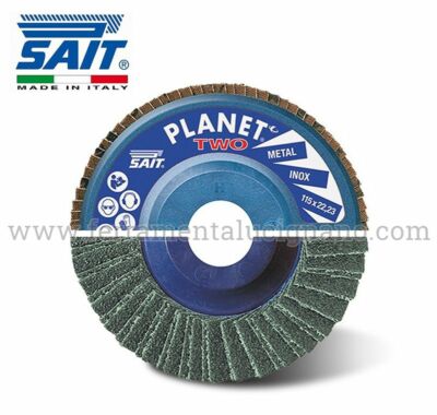 ZIRKON LAMELLENSCHLEIFSCHEIBE 115 mm SAIT PLANET FÜR SCHLEIFMASCHINE MIX