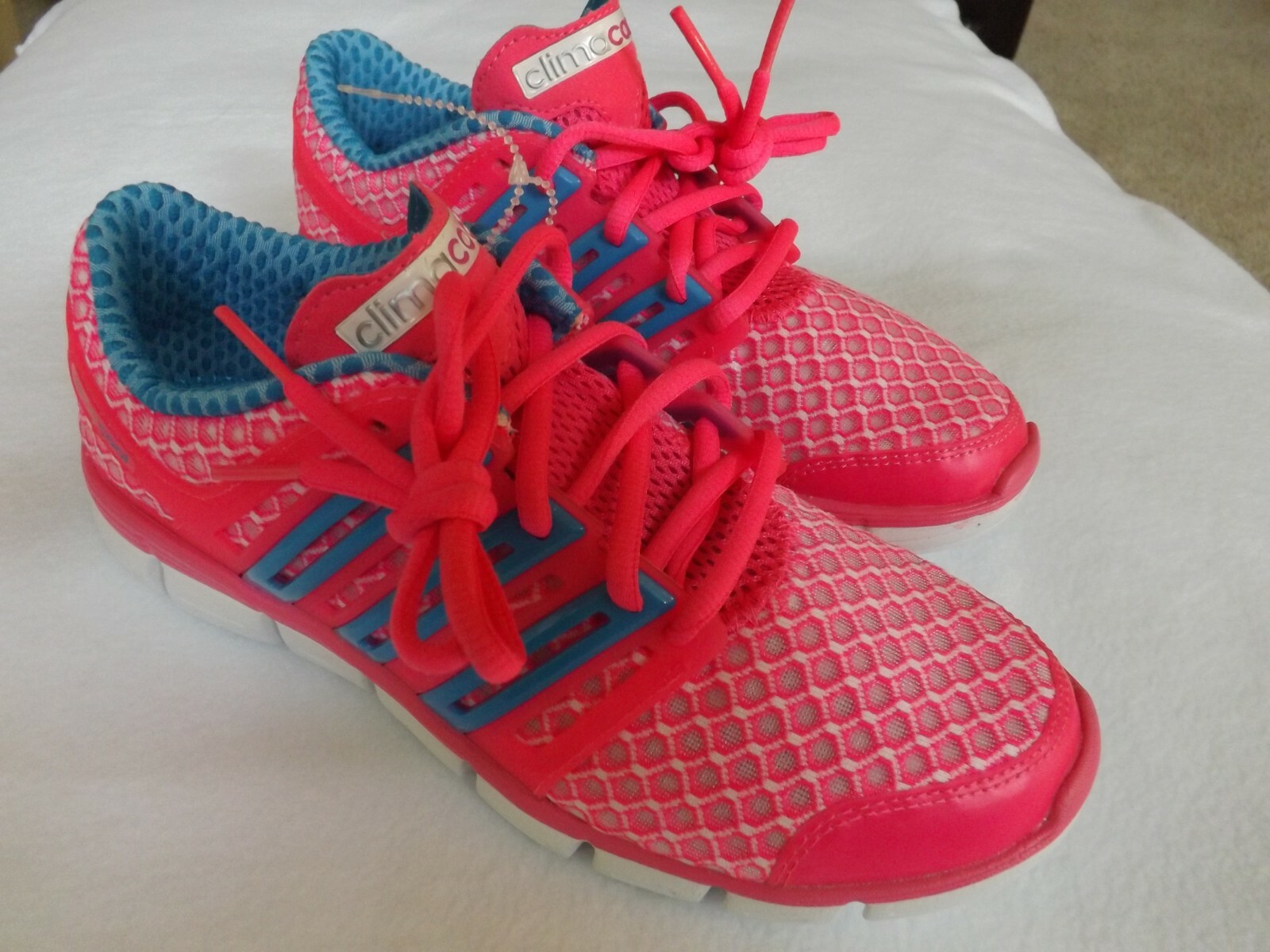 hot pink adidas tennis shoes
