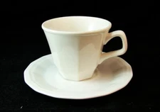 Homer Laughlin COLONIAL WHITE Lot of 3  Cup & Saucer Sets