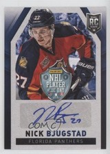 2014 Panini NHL Player of the Day Signatures Nick Bjugstad #NB Auto 4ry