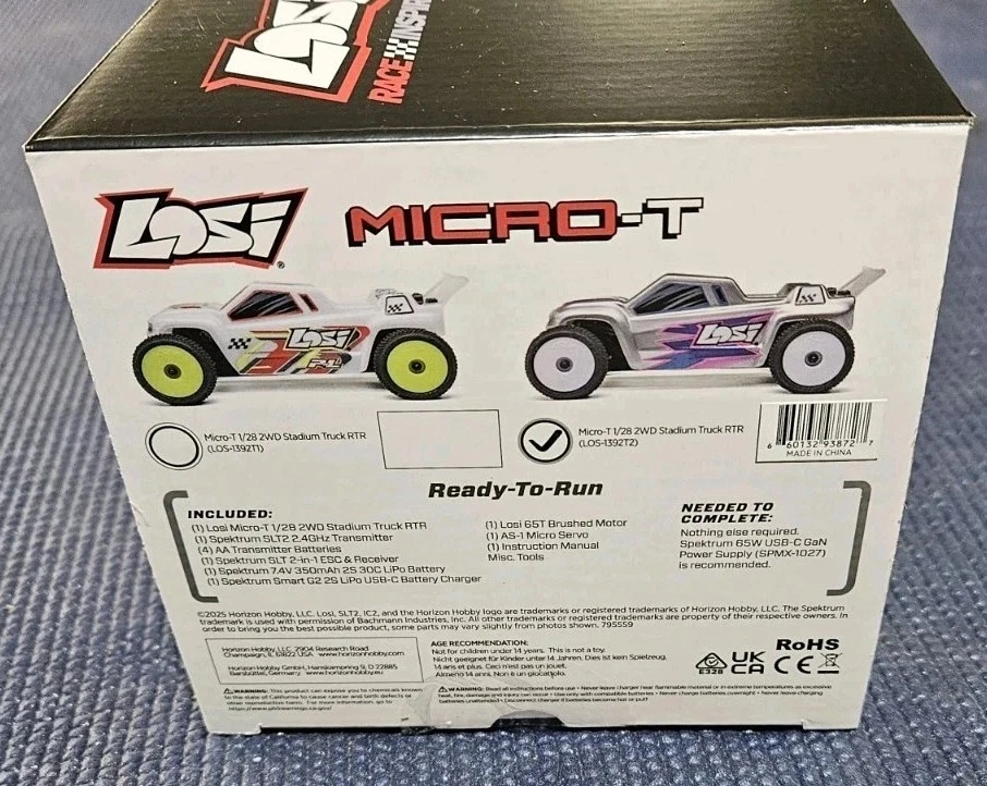 Losi Micro-T 1/28 2WD Silver RTR - Image 2 of 2
