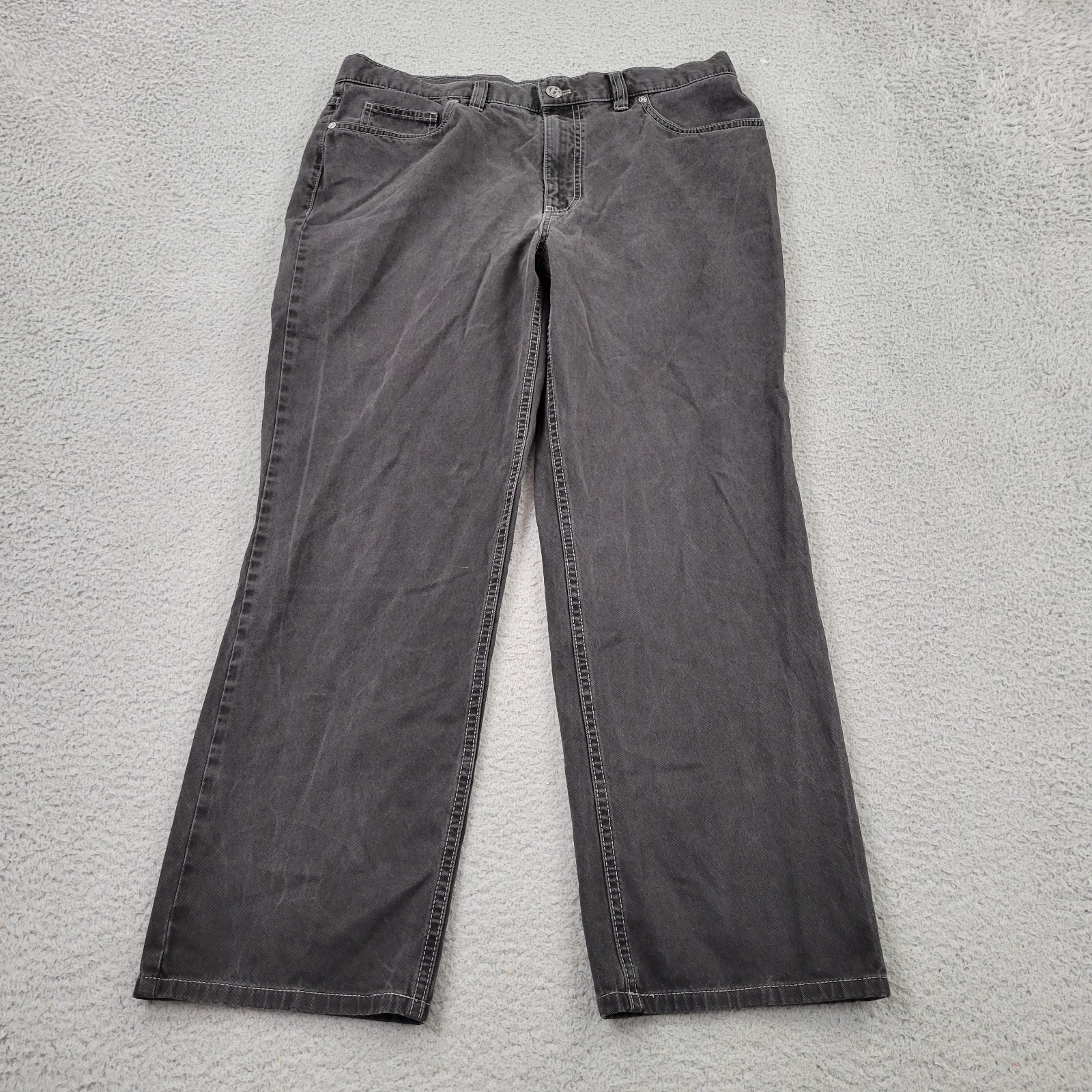 Hiltl Jeans Mens 36x34 Black Straight Two Face Denim meas 34x28