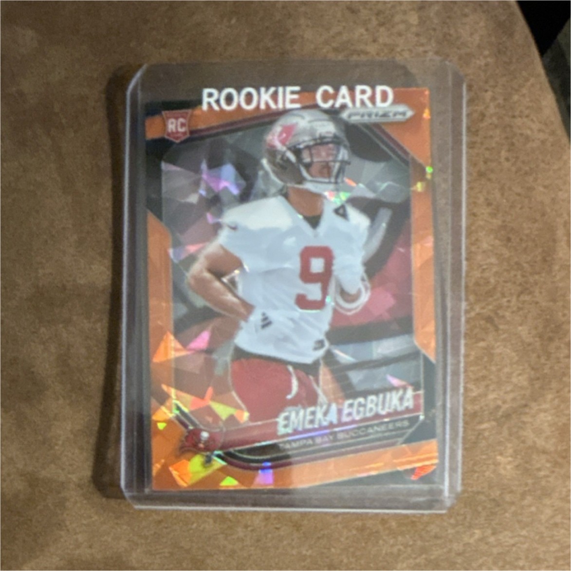 Panini 2025 Prizm Emeka Egbuka Rookie #351 Orange Ice Prizm Buccaneers