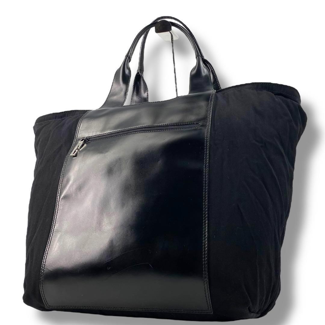 GUCCI Black PVC Tote Bag Authentic G0607937 Design