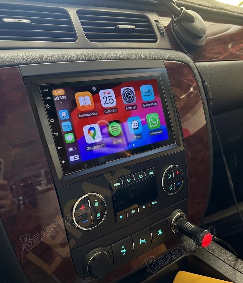 2+64G For 2007-2014 Chevrolet Tahoe Apple CarPlay Android15 GPS Car Radio Stereo - Imagem 2 de 4