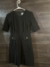 Vince Camuto Womens Black Short Sleeve Dress 2