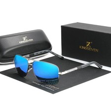 KINGSEVEN 2023 Aluminum Pilot HD Polarized Sunglasses Men Women Fashion Frame Ma