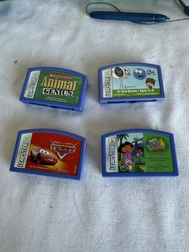 LEAPFROG LEAPSTER Learning Game System BUNDLE w/ 20 Games & Case - Tested - Picture 12 of 12