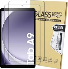 9H Hard Tempered Glass Screen Protectors for Samsung Galaxy Tab A9  A11 - 2 Pac