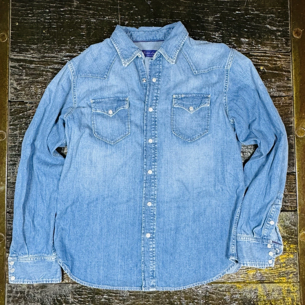 Polo Ralph Lauren Denim Western Casual Button-Down Shirts for Men