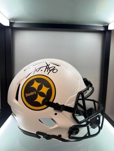 Pittsburgh Steelers Full Size Signed Football Helmet Original TJ WATT Authentic
