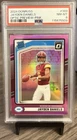 2024 Panini Donruss Rated Rookie Jayden Daniels Optic Preview Pink Prizm PSA 8