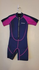 Seaskin Girls Wetsuit Front Zip 2mm Shorty Wetsuit Size 4