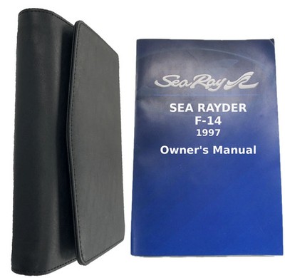 Owner's Manual for 1997 Sea Ray SEA RAYDER F-14 ; Book & Case