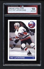 1985-86 OPC #137 PAT LAFONTAINE 2ND YEAR KSA 10 GEM MINT