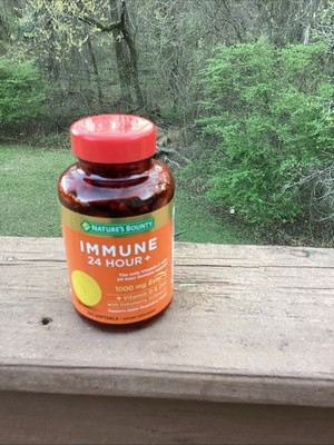 Nature s Bounty Immune 24 Hour + Immune Support Softgels, 1000mg Vitamin C