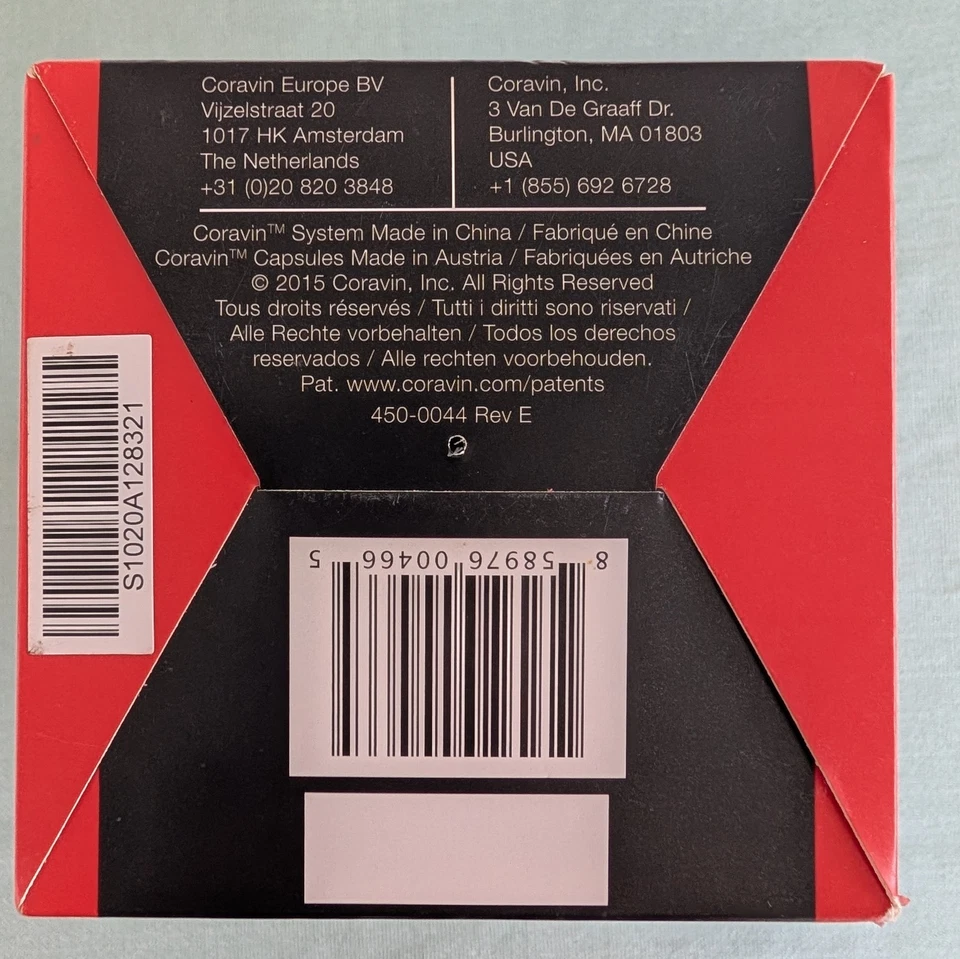 Coravin Model Two Wine Complete With 2 Argon Capsules System New Open Box - Image 3 of 4