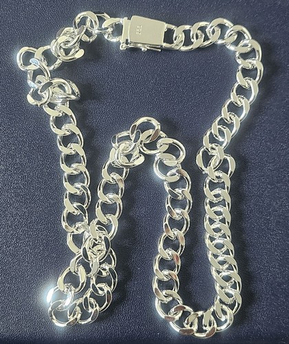 Men's Heavy Cuban Link Chain Necklace 22" 6mm - 65.8g - 925 Stamp (Untested)