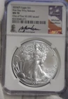 2024 P US Silver Eagle First Star Privy NGC MS70 Gaudioso Signed