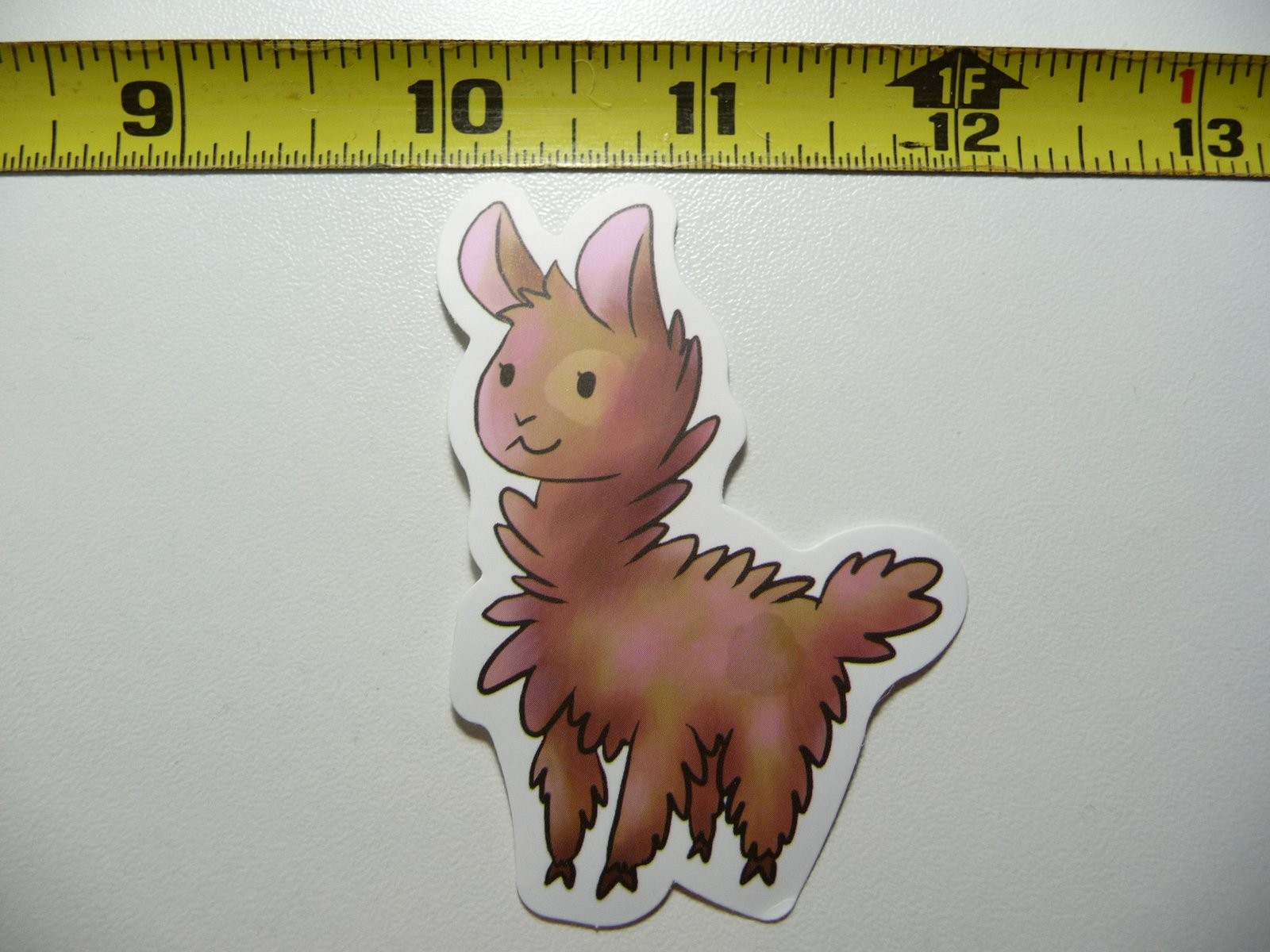 Shaggy Baby Llama Farm Pet Decal Sticker
