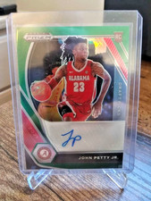 2021 Prizm Draft Picks John Petty Jr. RC #DP-JPJ Green Prizm Rookie Auto