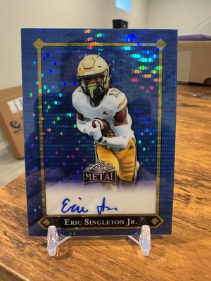 Eric Singleton Jr 2025 Leaf Metal Football Top Prospect RC Auto #/4 SSP Auburn