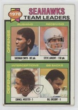 1979 Topps Team Leaders Sherman Smith Steve Largent Cornell Webster ) HOF 12g7