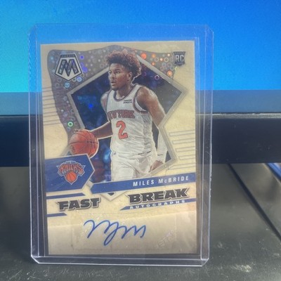 Miles McBride 2021 Mosaic #FBA-MMC - Rookie Fast Break Autographs RC Knicks