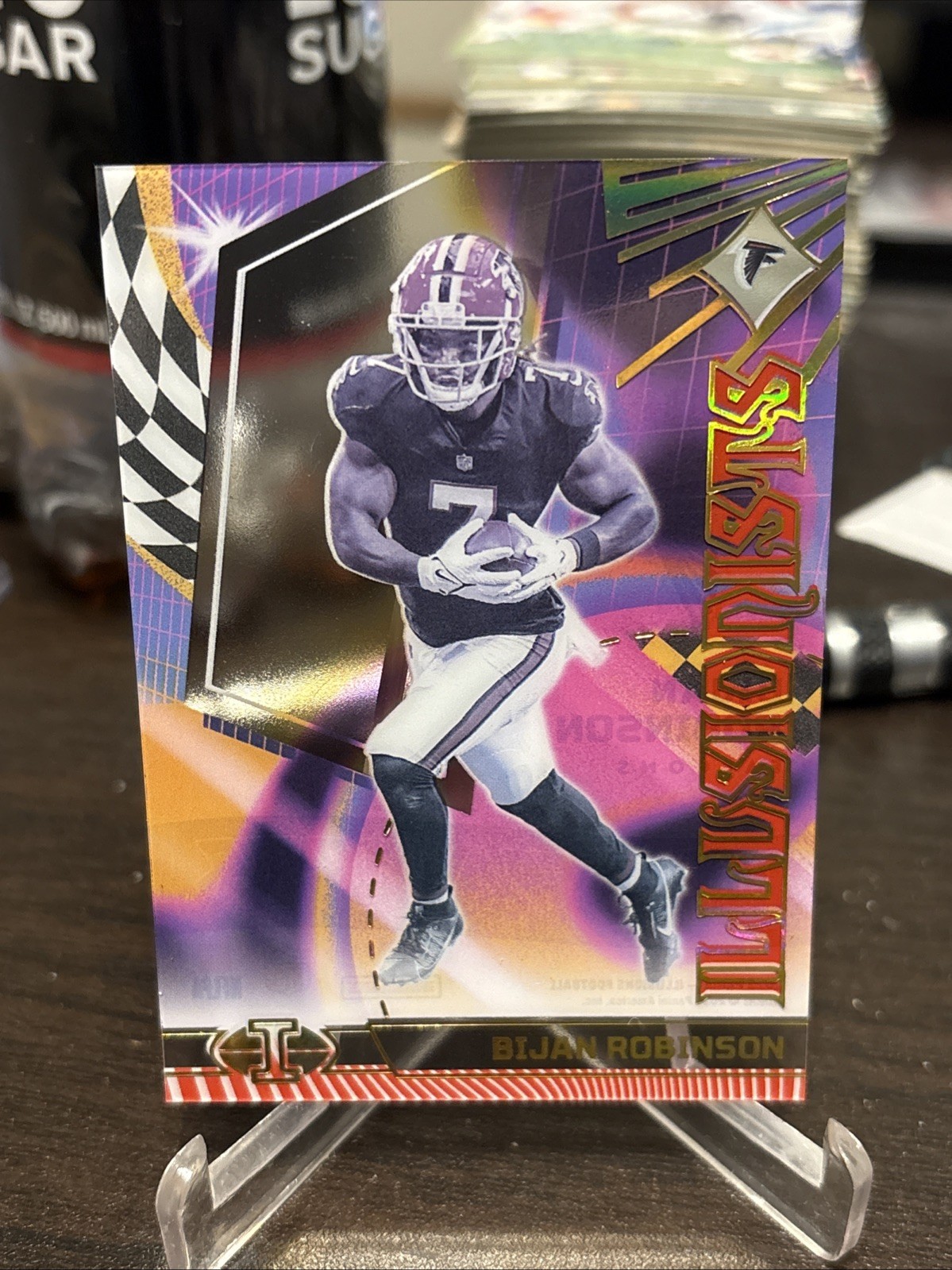 2023  Illusions Illusionists Bijan Robinson #/199 RC Acetate Red Parallel dd1