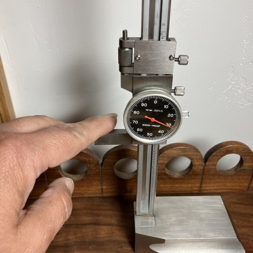 6” Shockproof Dial Height Gage Gauge Stainless Steel .001 Grad Single Column - Picture 10 of 24