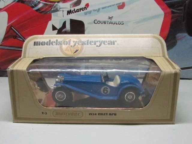 MATCHBOX MODELS OF YESTERYEAR - 1934 RILEY MPH MODEL CAR Y-3 - Image 2 of 4