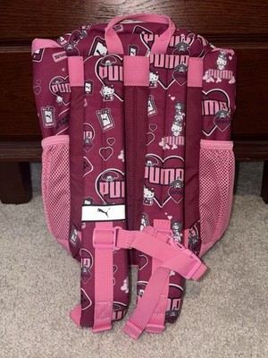 PUMA Hello Kitty and Friends Kids Backpack Pink Small Polyester Graphic Print