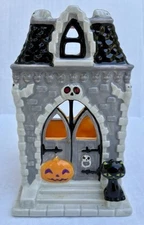 Bath and Body Works Halloween Ceramic Tea Light Candle Holder Haunted House