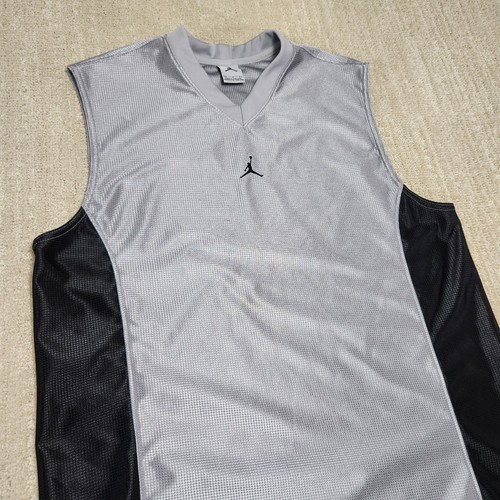 Vintage Jordan Sleveless Jersey Men Medium Y2K Shiny Shimmer Tank Top Shirt