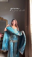 Party Wear Pakistani Top Sharara Suit Indian Bollywood Salwar Kameez Eid Dress