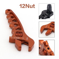 HQ 3AN-12AN Adjustable Aluminum AN Wrench Hose Fitting Tool Spanner Orange