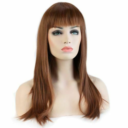 Halloween Women Natural Hair Long Straight Curly Cosplay Synthetic Full Wig - Picture 41 of 79