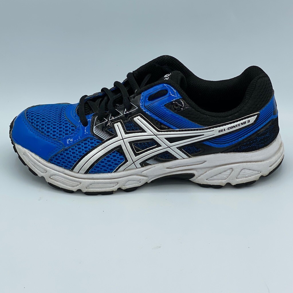 ASICS Mens Gel Contend Running Shoes Blue White Mesh Lace Up Low
