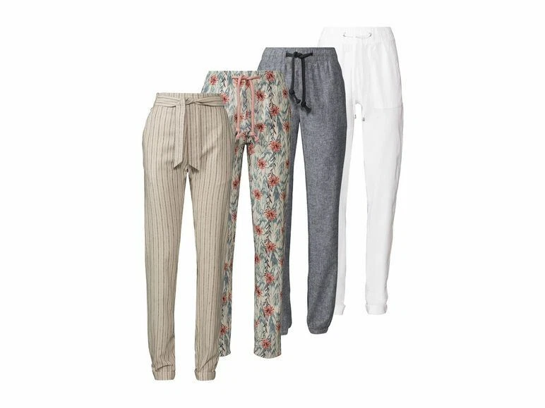 Esmara Damen modische Leinen Hose Leinenhose Sommerhose Stoffhose Größen 36 / 44