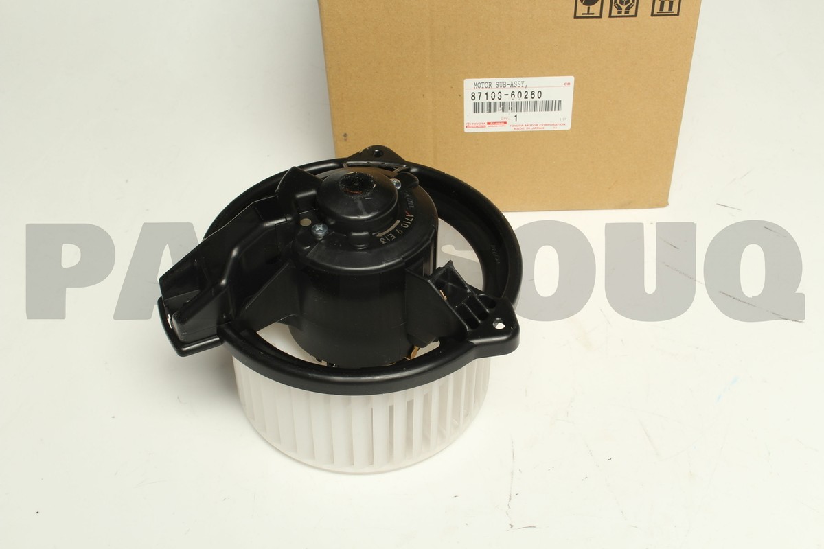 8710360260 Genuine Toyota MOTOR SUB-ASSY, BLOWER W/FAN(FOR