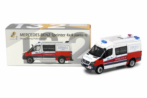 Tiny City 132 Die-cast Model Car - MERCEDES-BENZ Sprinter FL EOD (Red White) - Picture 1 of 6