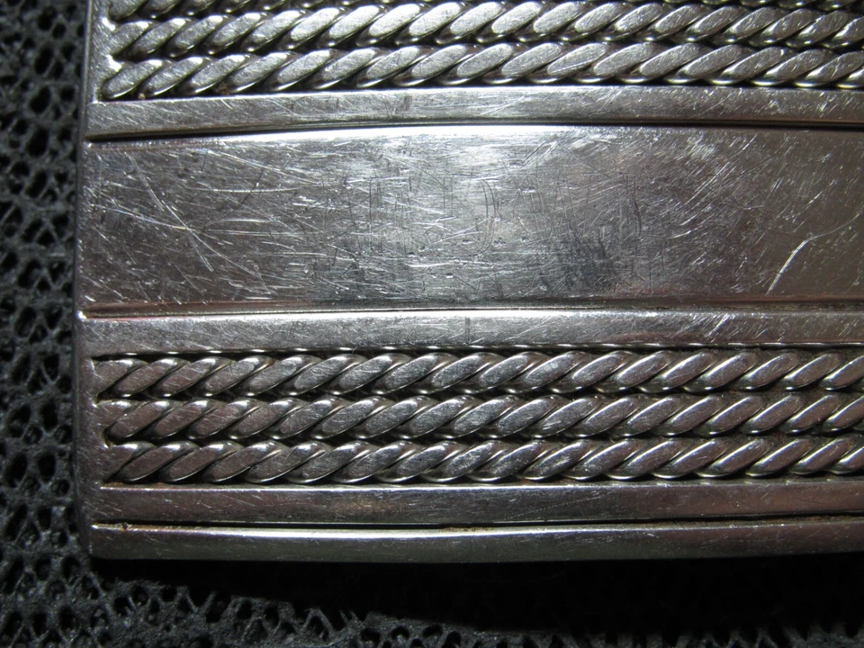 MÁQUINA PERSONALIZADA TALLER OUTLAW BIKER HEBILLA DE CINTURÓN DE ACERO INOXIDABLE! ¡VINTAGE! RARO AÑOS 80 Foto 4 de 4